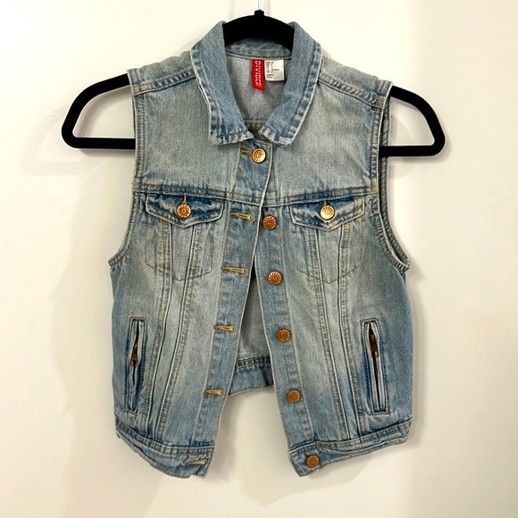 H&M Jean vest, size 4 - Picture 1 of 1